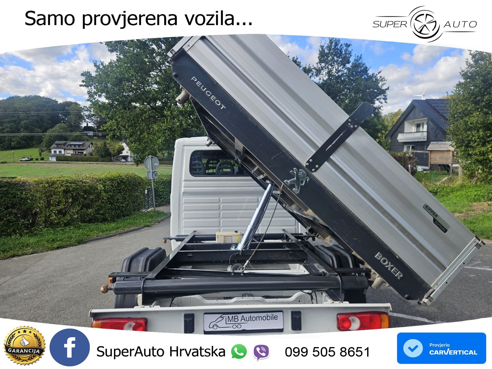 Peugeot Boxer Doka 3-Seitenkipper AHK Klima 1.Hand 131 KS
