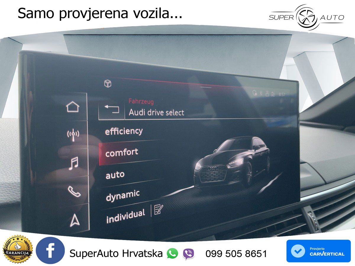 Audi A5 Sportback 45 TFSI (265 KS) quattro S tronic S line MATRIX+GR SJED+KAM