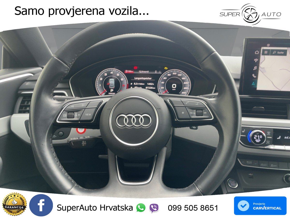 Audi A5 Sportback 45 TFSI (265 KS) quattro S tronic S line MATRIX+GR SJED+KAM