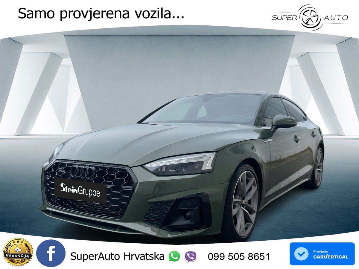 Audi A5 Sportback 45 TFSI (265 KS) quattro S tronic S line MATRIX+GR SJED+KAM