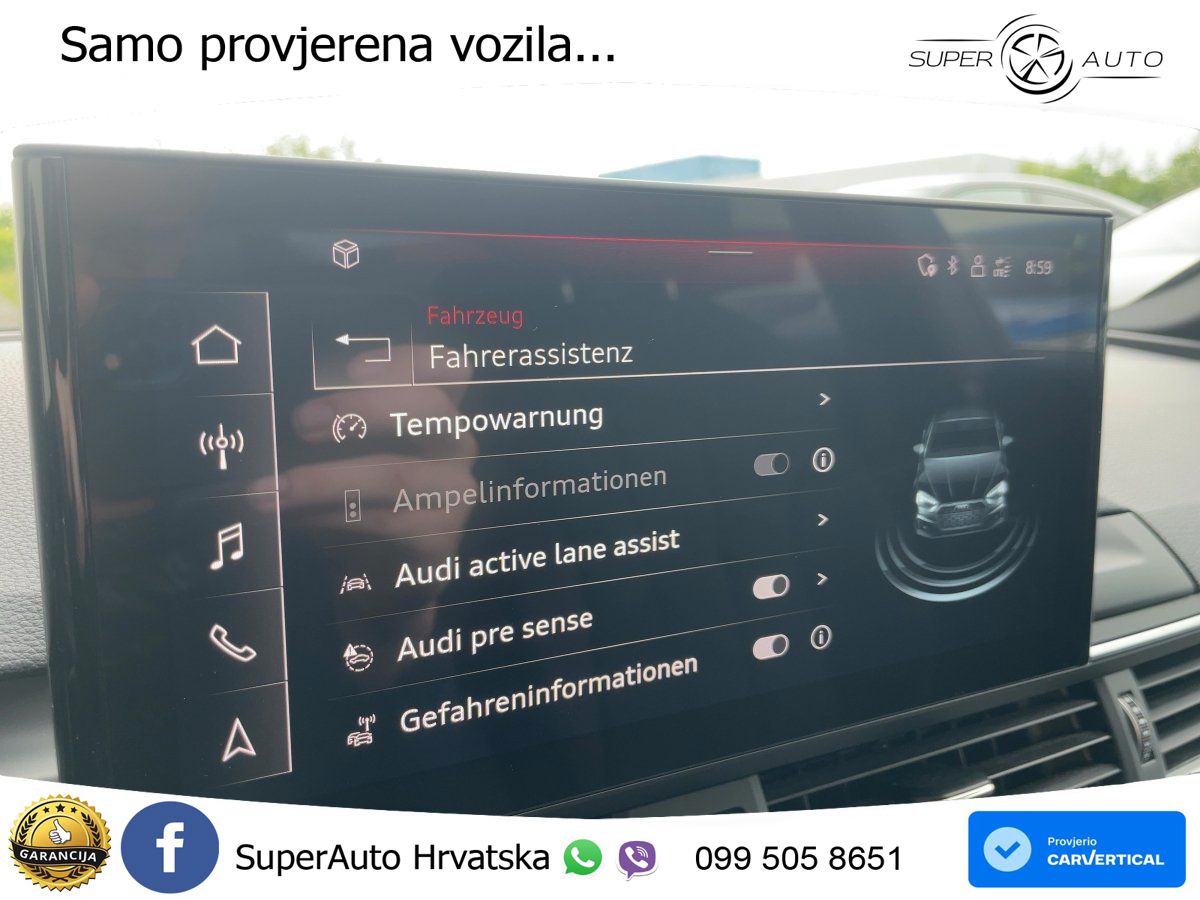 Audi A5 Sportback 45 TFSI (265 KS) quattro S tronic S line MATRIX+GR SJED+KAM