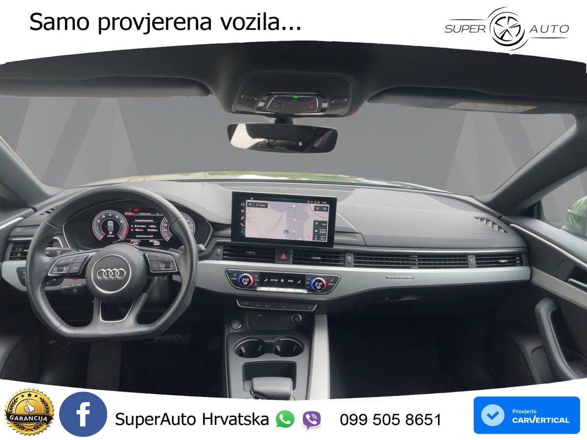 Audi A5 Sportback 45 TFSI (265 KS) quattro S tronic S line MATRIX+GR SJED+KAM