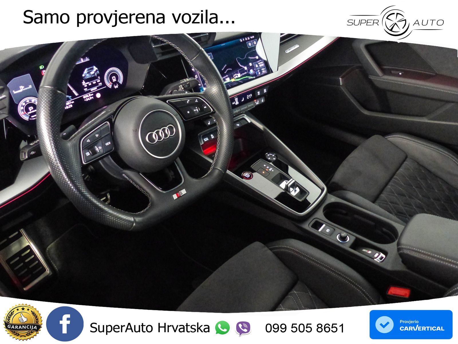 Audi S3 2.0 TFSI (310 KS) quattro S tronic S line LED+GR SJED+ACC