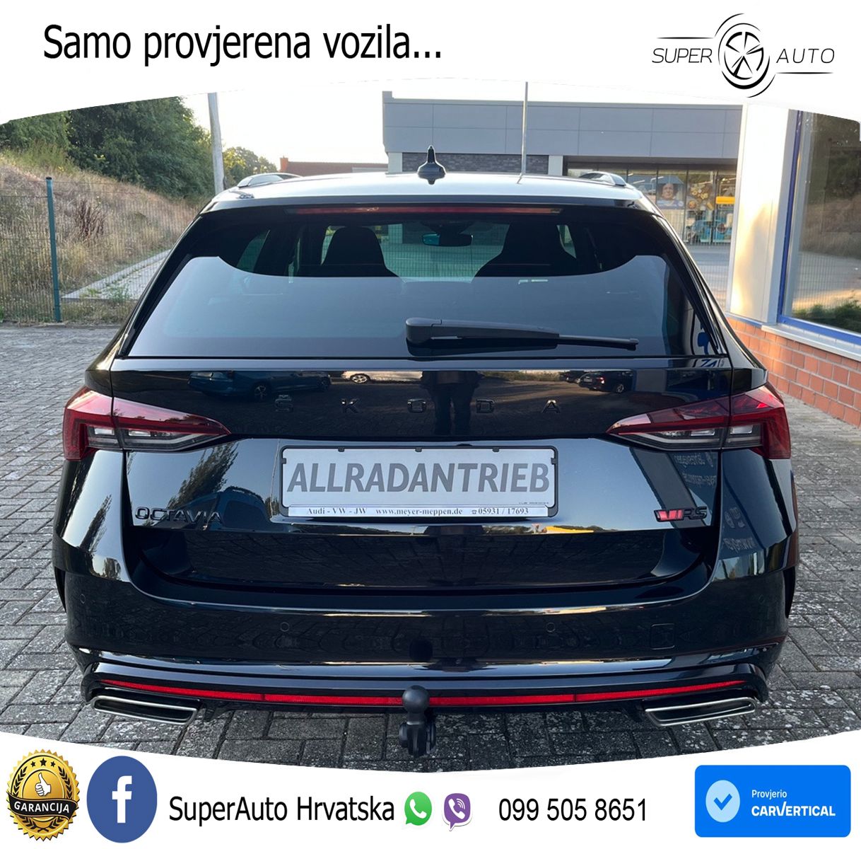 Škoda Octavia Combi RS 2.0 TDI (200 KS) 4x4 DSG