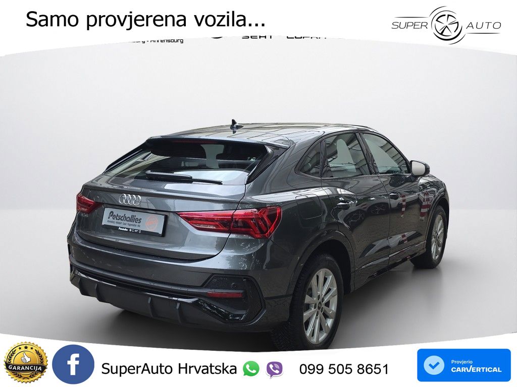Audi Q3 II Sportback 35 TFSI (150 KS) S tronic S line LED+GR SJED+ACC