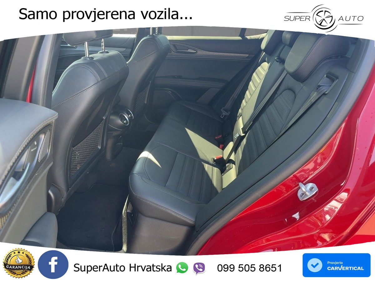 Alfa Romeo Stelvio Quadrifoglio 2.9 V6 Bi-Turbo (520 KS) Q4 Automatic LED+GR SJED+ACC