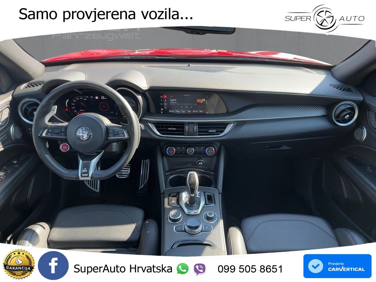 Alfa Romeo Stelvio Quadrifoglio 2.9 V6 Bi-Turbo (520 KS) Q4 Automatic LED+GR SJED+ACC