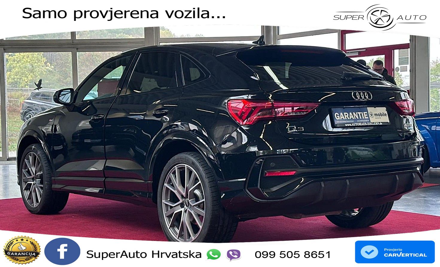 Audi Q3 Sportback 40 TDI (200 KS) quattro S tronic S line LED+GR SJED+ACC