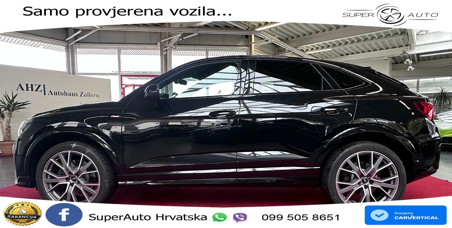 Audi Q3 Sportback 40 TDI (200 KS) quattro S tronic S line LED+GR SJED+ACC