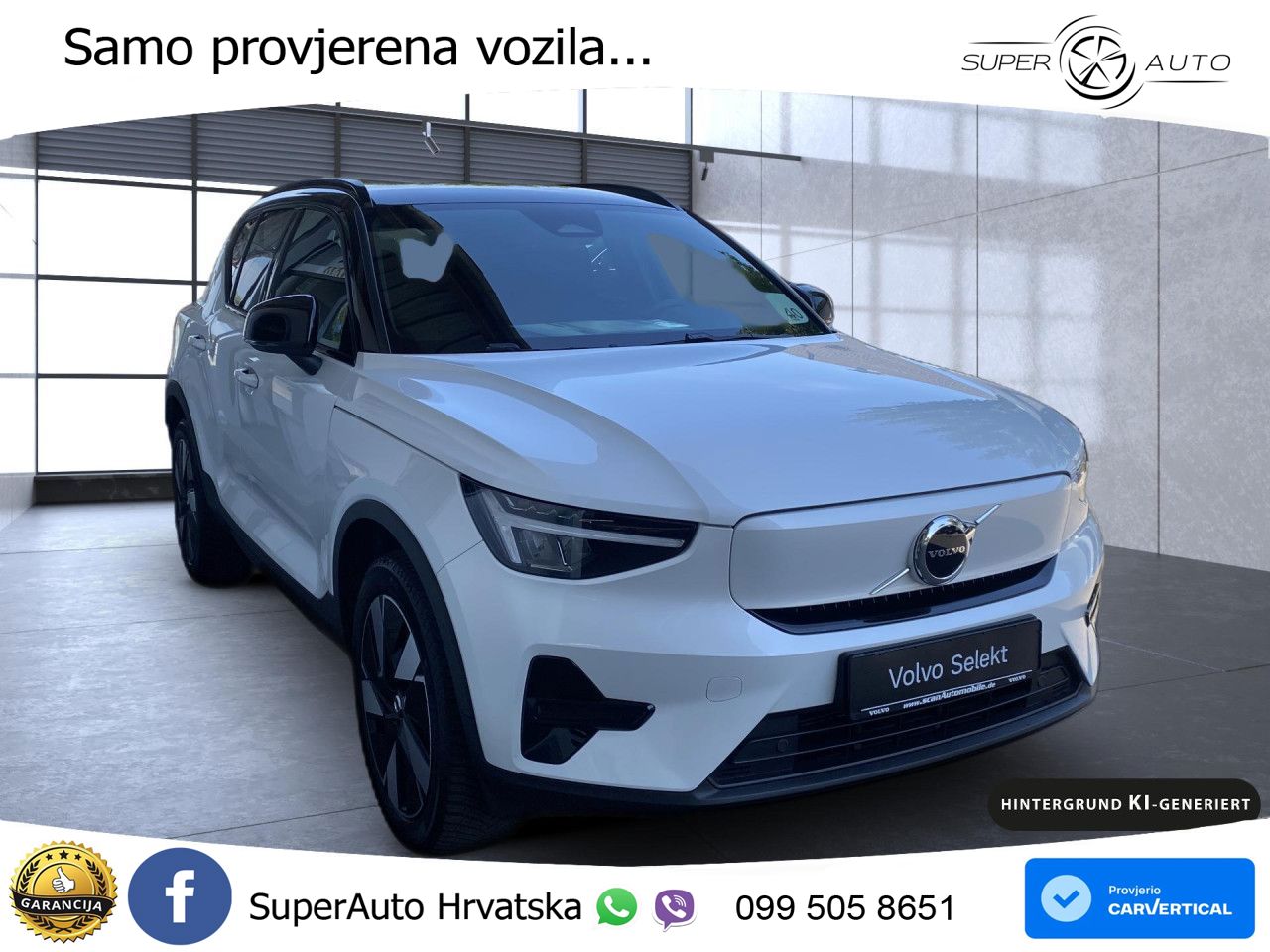 Volvo XC40 Recharge Twin 78 kWh 408 KS AWD LED+GR SJED+ACC