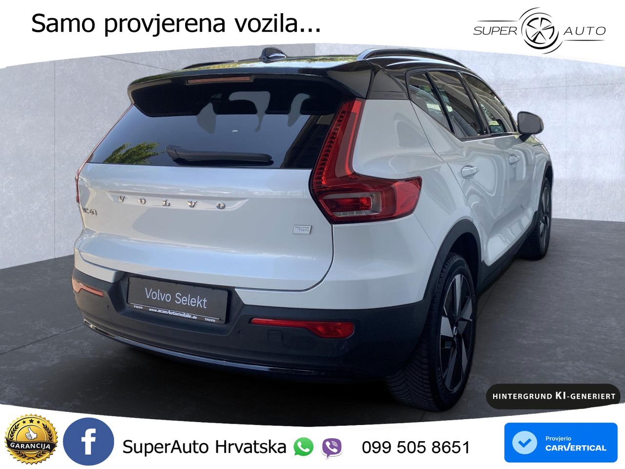 Volvo XC40 Recharge Twin 78 kWh 408 KS AWD LED+GR SJED+ACC