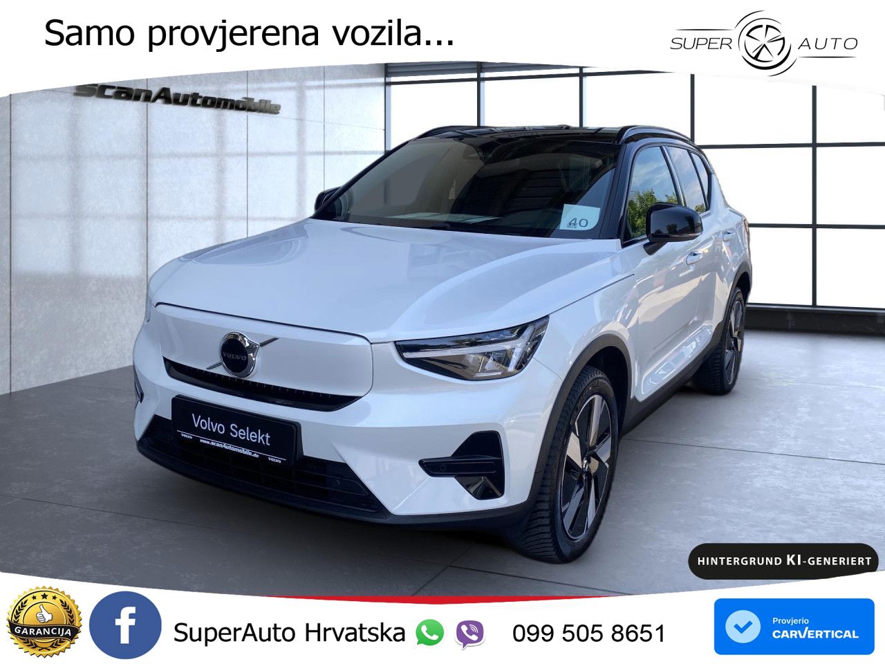 Volvo XC40 Recharge Twin 78 kWh 408 KS AWD LED+GR SJED+ACC