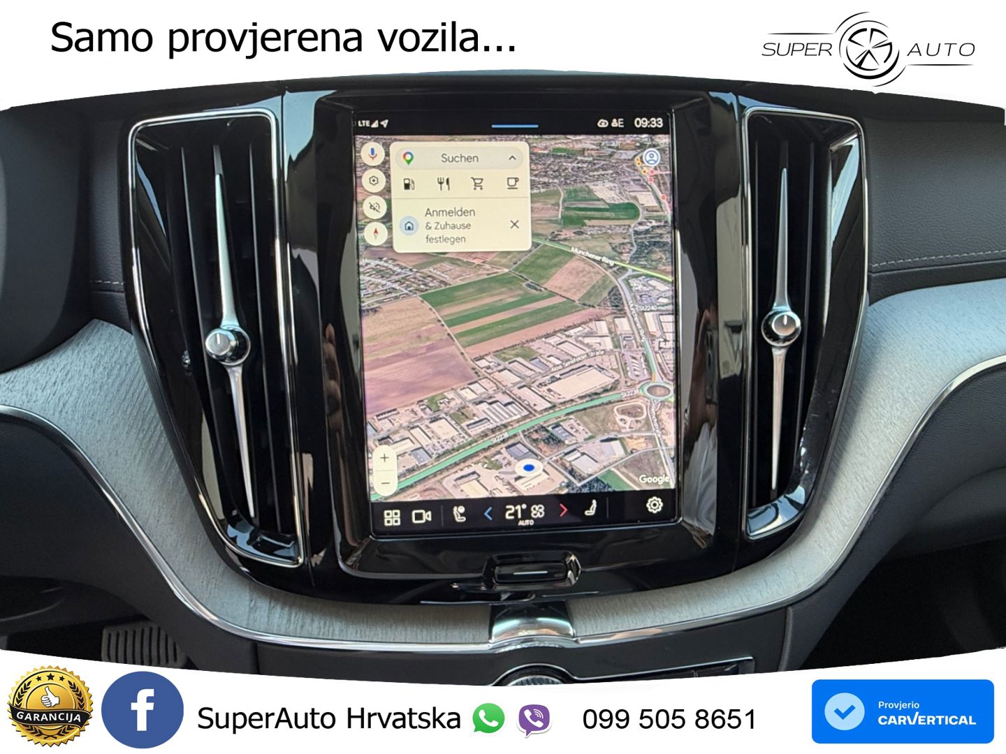 Volvo XC60 B5 Benzin AWD Geartronic ZRAČNI+ACC+4xGR SJED+KAM