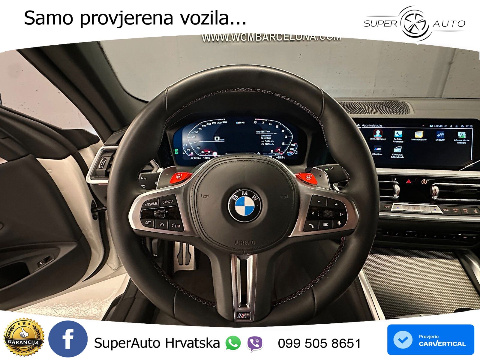 BMW M4 Competition 3.0 (510 KS) Steptronic LED+GR SJED+ACC