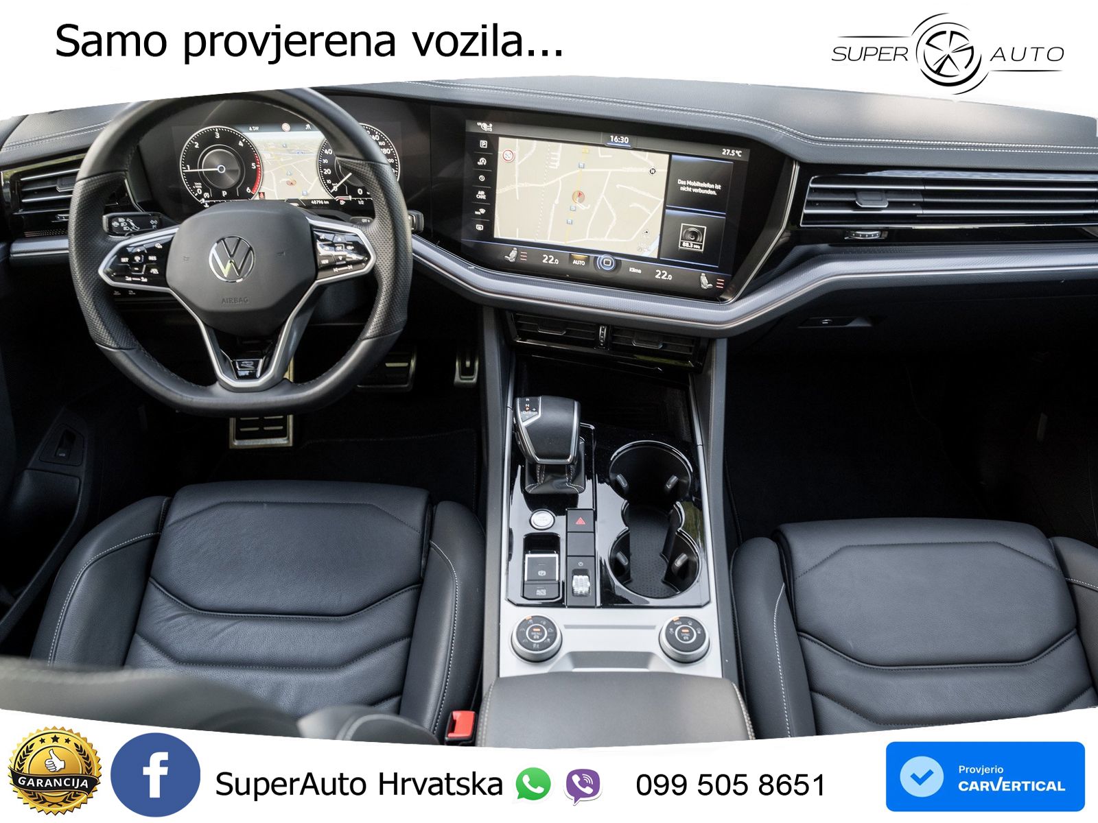 Volkswagen Touareg 3.0 V6 TDI (286 KS) 4MOTION Tiptronic R-Line ZRAČNI+ACC+GR SJED+KAM+PANO