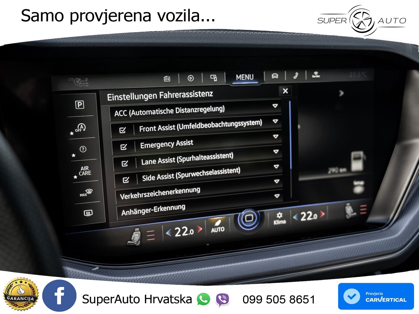 Volkswagen Touareg 3.0 V6 TDI (286 KS) 4MOTION Tiptronic R-Line ZRAČNI+ACC+GR SJED+KAM+PANO