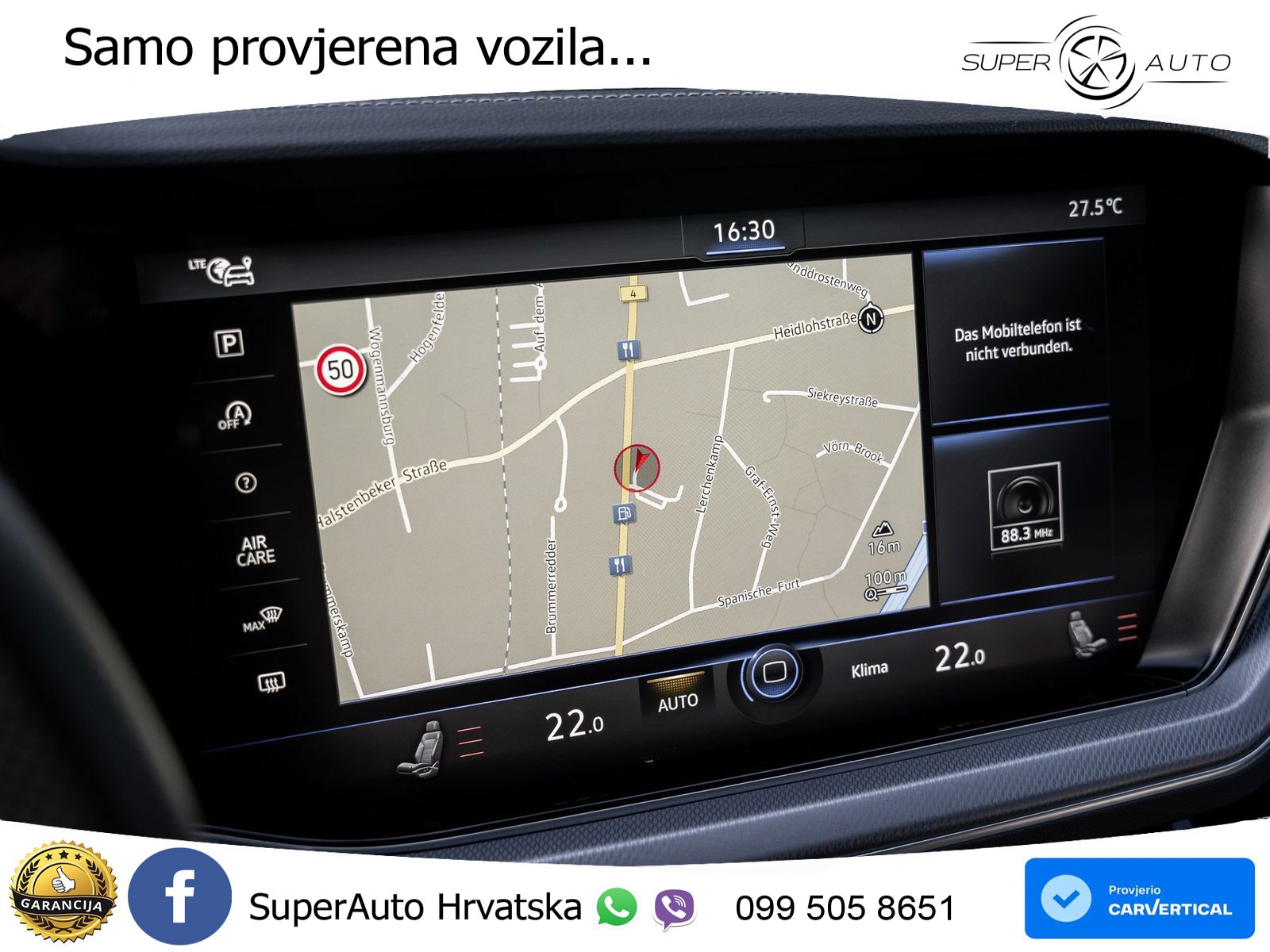 Volkswagen Touareg 3.0 V6 TDI (286 KS) 4MOTION Tiptronic R-Line ZRAČNI+ACC+GR SJED+KAM+PANO