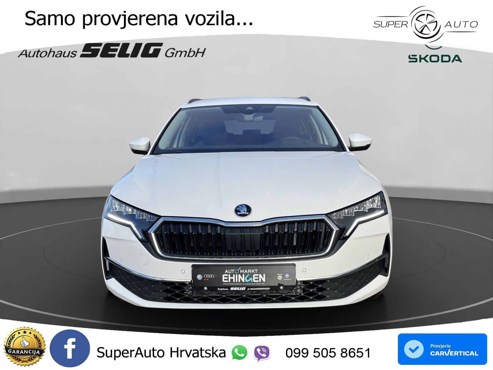 Škoda Octavia Combi 2.0 TDI (150 KS) DSG Selection LED+GR SJED+ACC