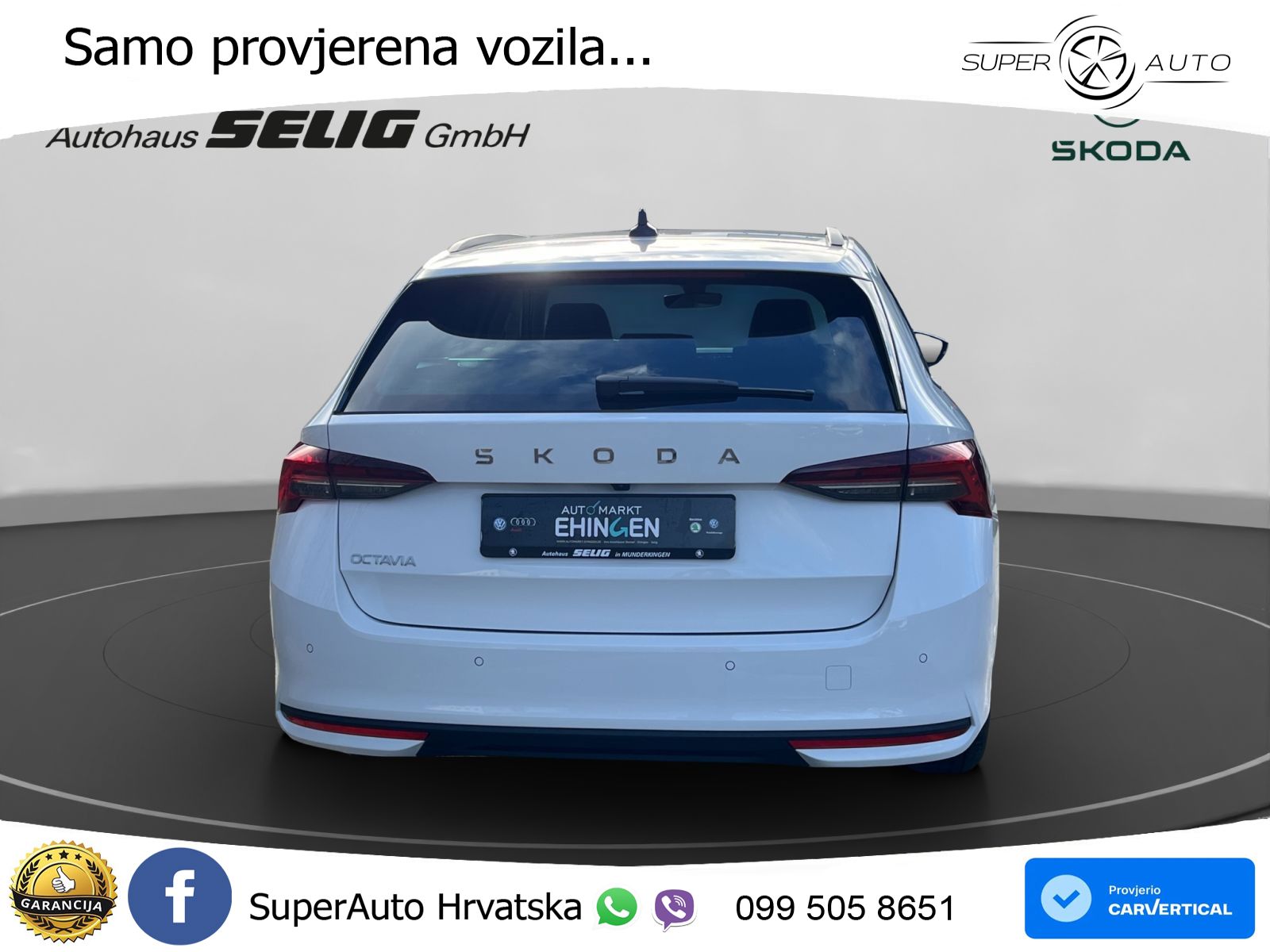 Škoda Octavia Combi 2.0 TDI (150 KS) DSG Selection LED+GR SJED+ACC