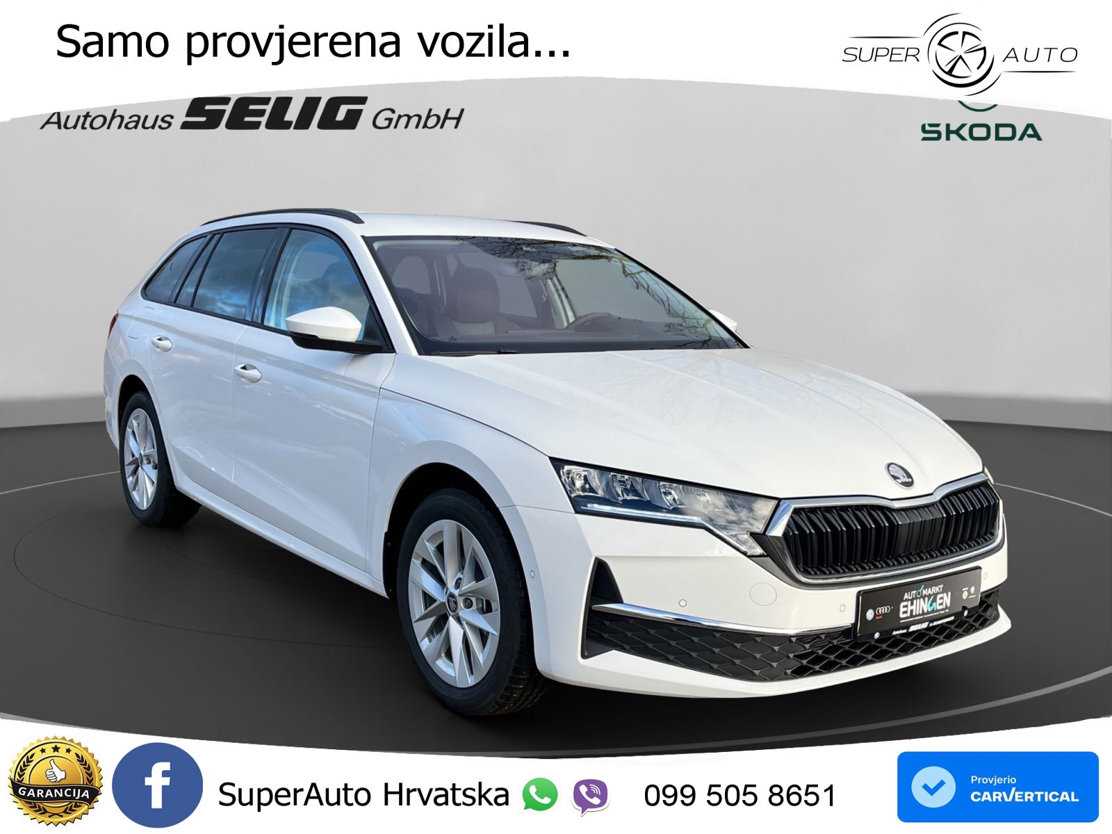 Škoda Octavia Combi 2.0 TDI (150 KS) DSG Selection LED+GR SJED+ACC