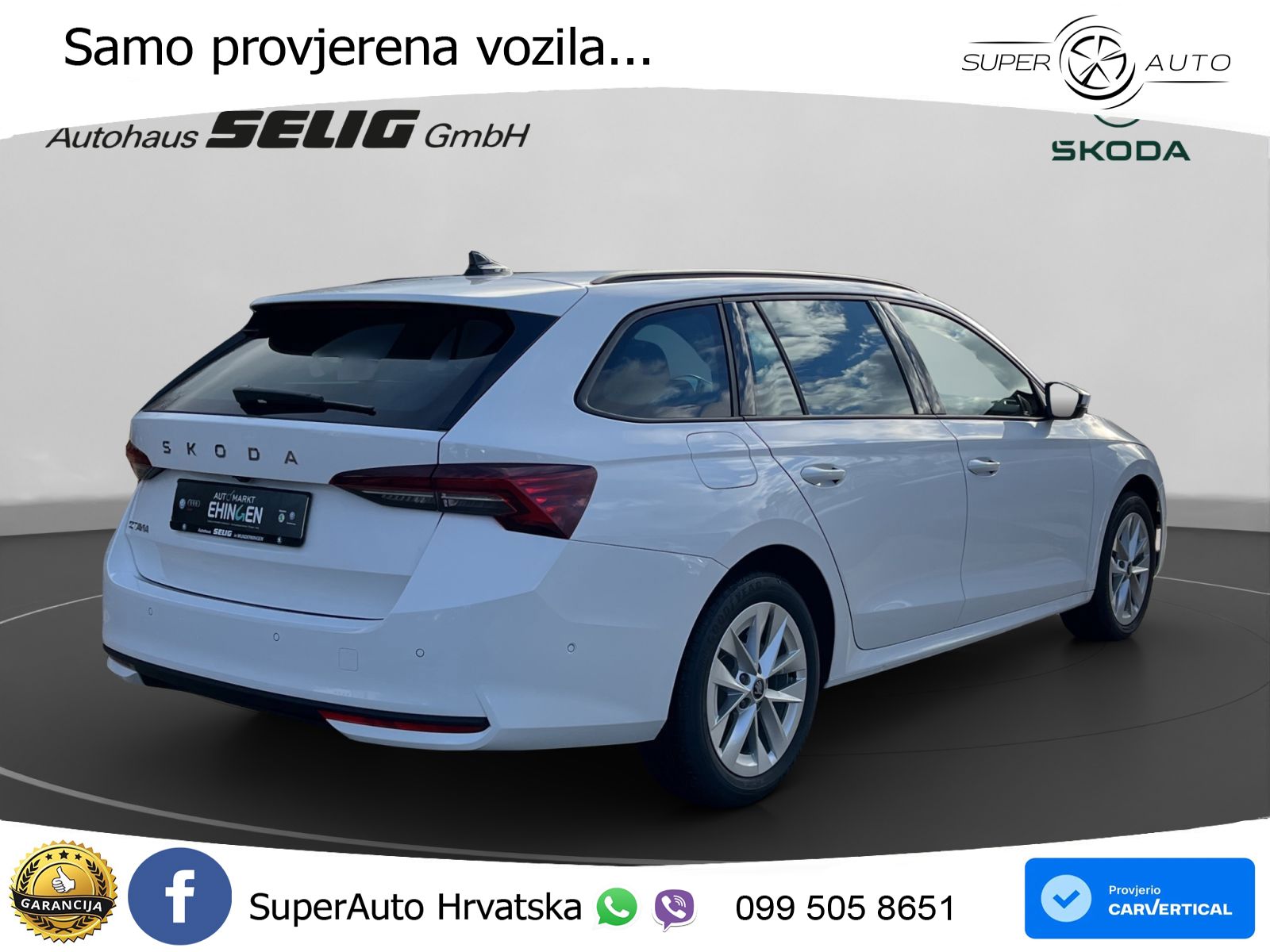 Škoda Octavia Combi 2.0 TDI (150 KS) DSG Selection LED+GR SJED+ACC