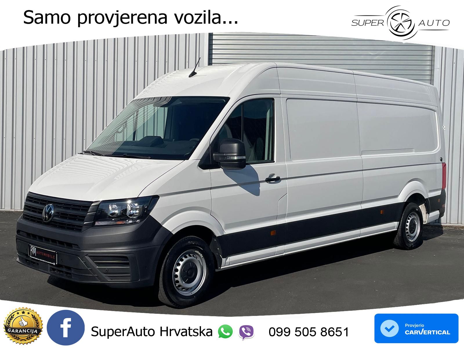 Volkswagen Crafter Kasten 35 L4H3 NAV AHK oh.Schäden 5J.Gar 177 KS