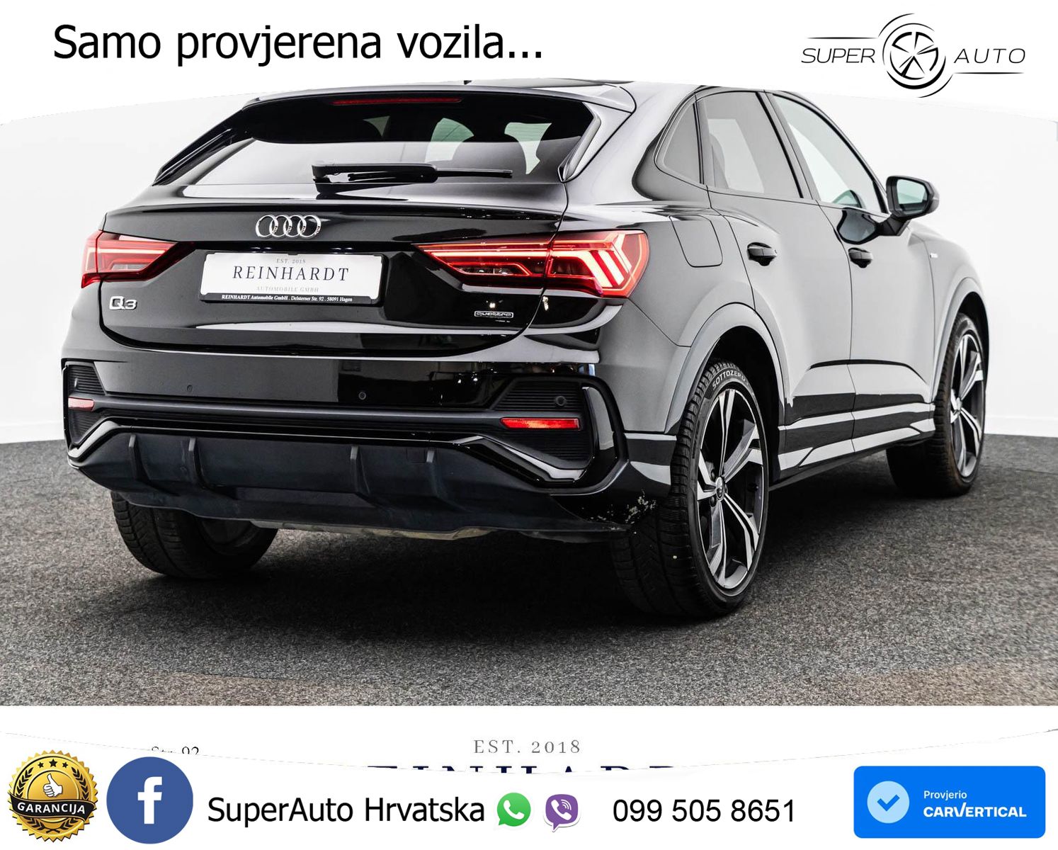 Audi Q3 II Sportback 45 TFSI (245 KS) quattro S tronic 2x S line LED+ACC