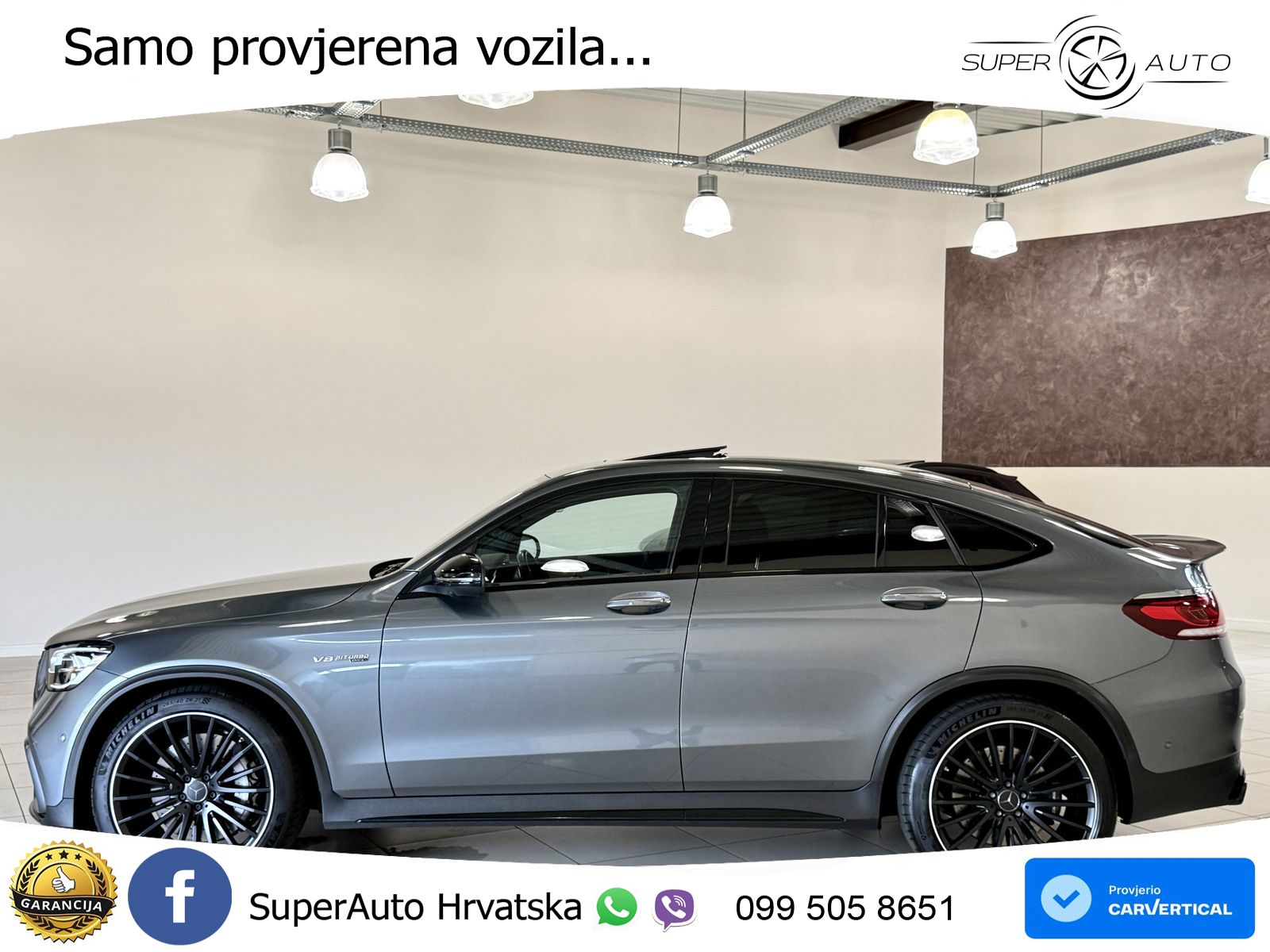 Mercedes AMG GLC 63 V8 (476 KS) 4MATIC+ MCT LED+GR SJED+ACC