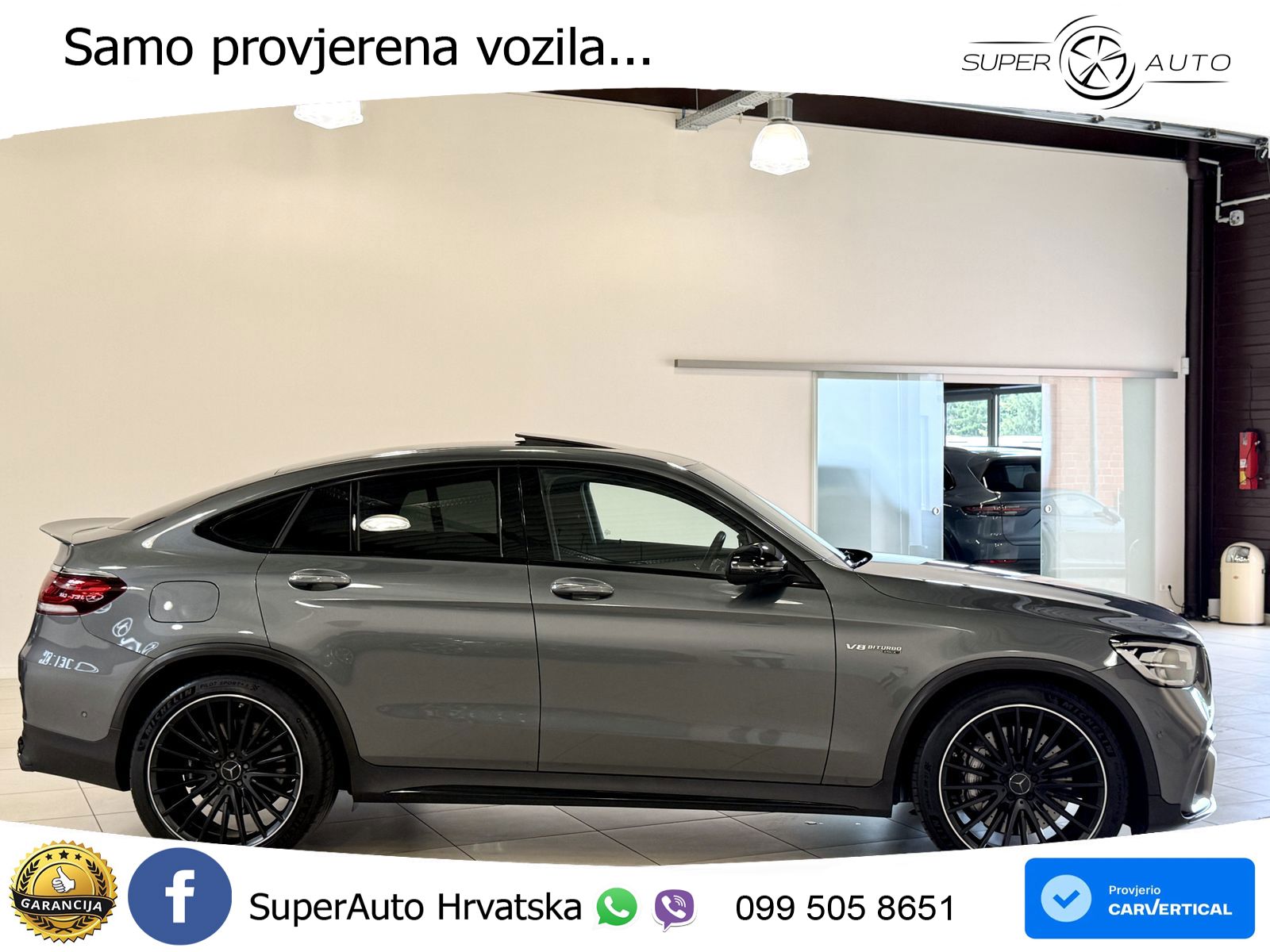 Mercedes AMG GLC 63 V8 (476 KS) 4MATIC+ MCT LED+GR SJED+ACC