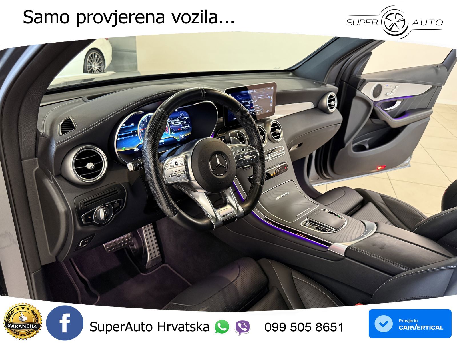 Mercedes AMG GLC 63 V8 (476 KS) 4MATIC+ MCT LED+GR SJED+ACC