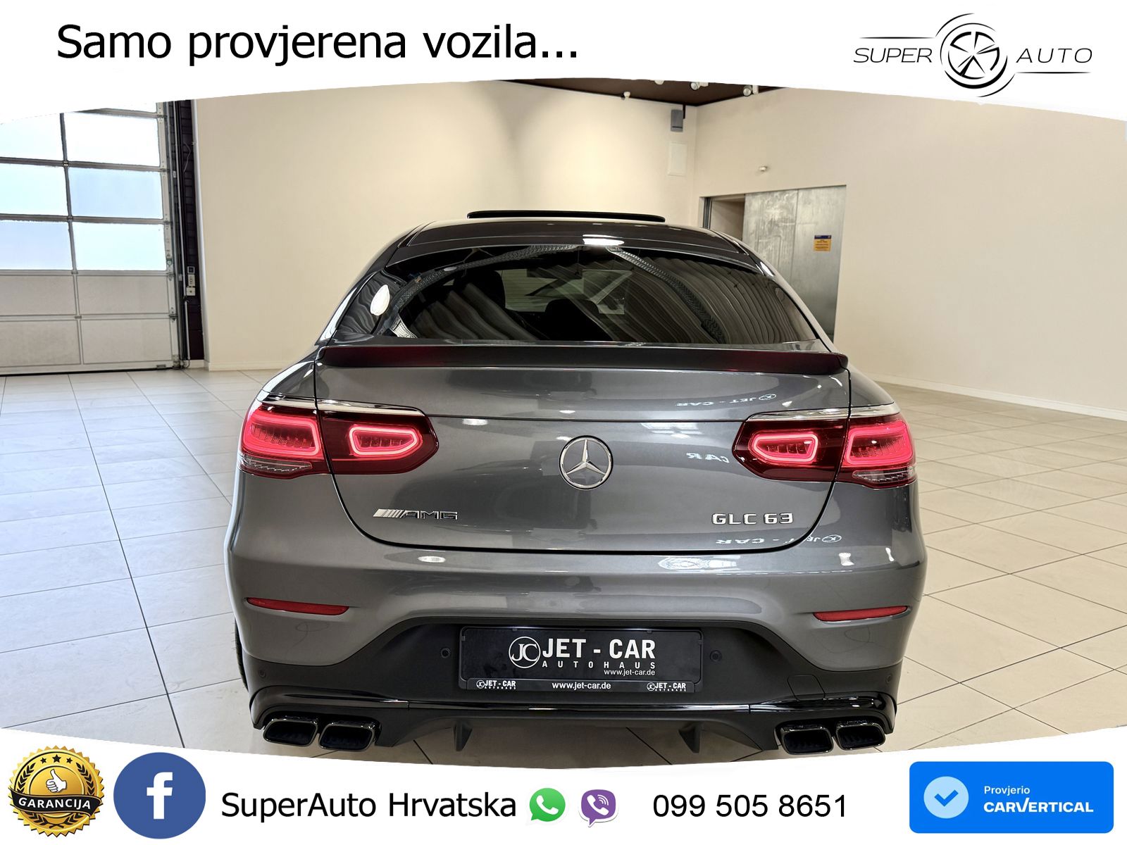 Mercedes AMG GLC 63 V8 (476 KS) 4MATIC+ MCT LED+GR SJED+ACC