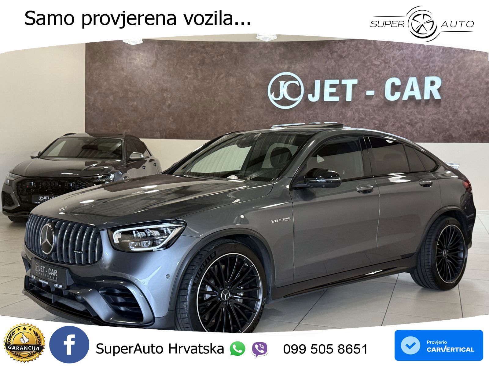 Mercedes AMG GLC 63 V8 (476 KS) 4MATIC+ MCT LED+GR SJED+ACC