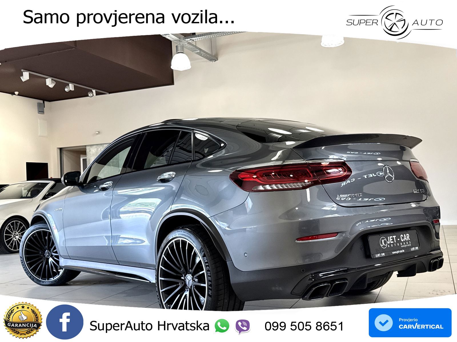 Mercedes AMG GLC 63 V8 (476 KS) 4MATIC+ MCT LED+GR SJED+ACC