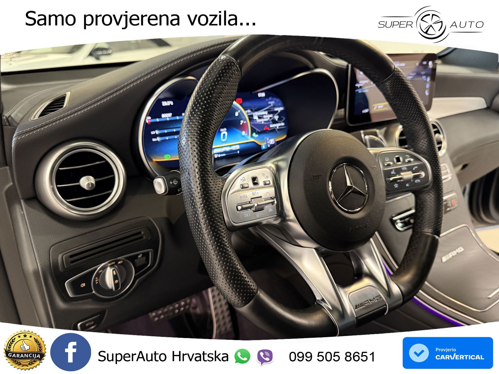 Mercedes AMG GLC 63 V8 (476 KS) 4MATIC+ MCT LED+GR SJED+ACC