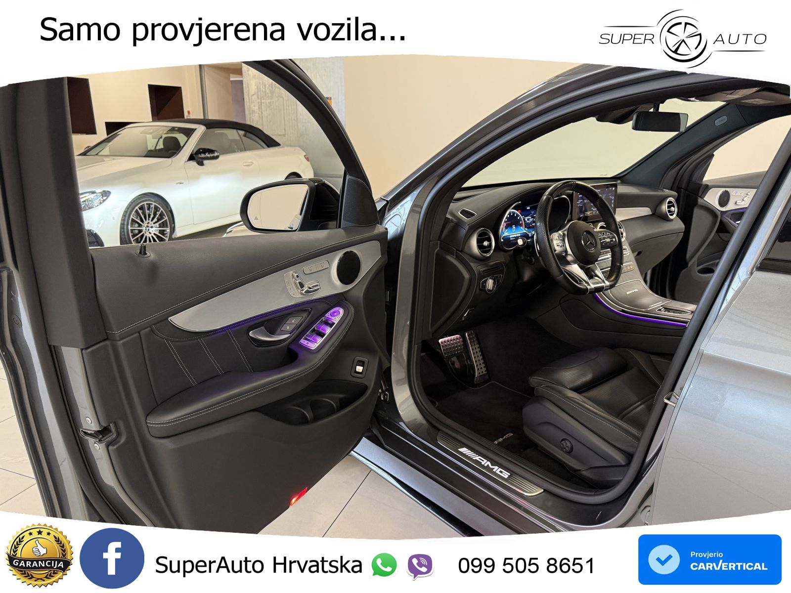 Mercedes AMG GLC 63 V8 (476 KS) 4MATIC+ MCT LED+GR SJED+ACC