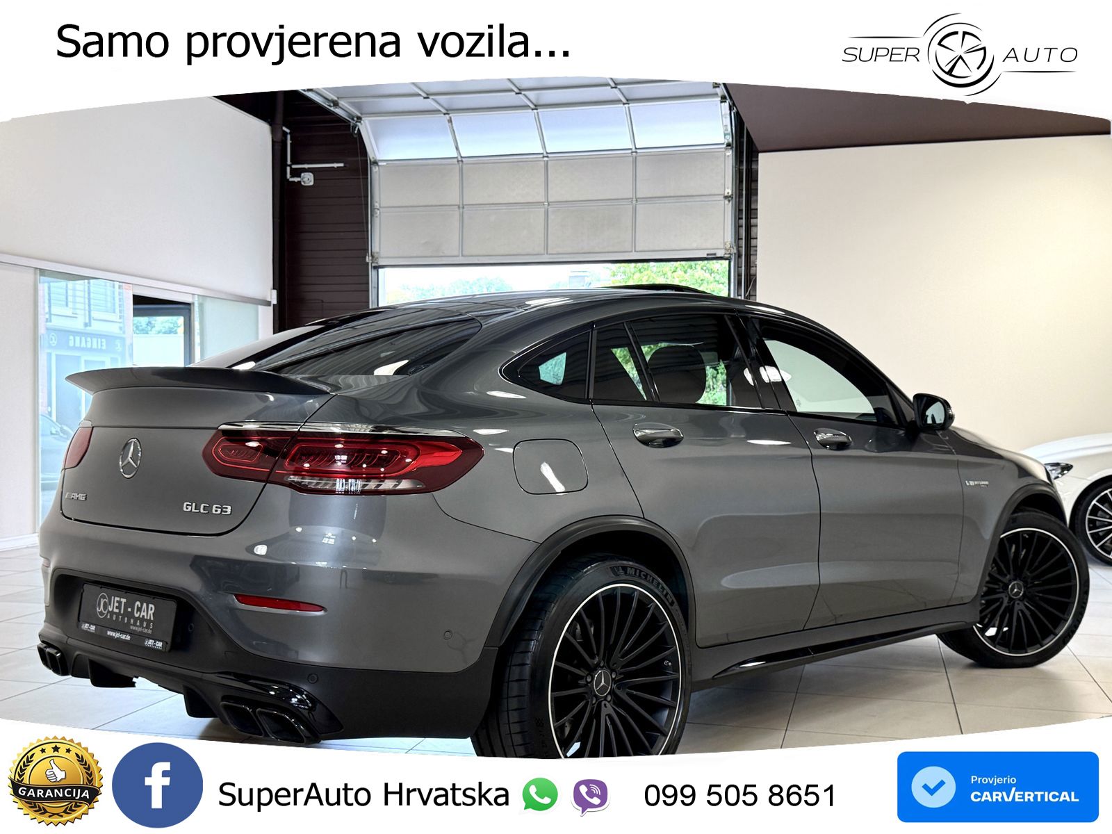 Mercedes AMG GLC 63 V8 (476 KS) 4MATIC+ MCT LED+GR SJED+ACC