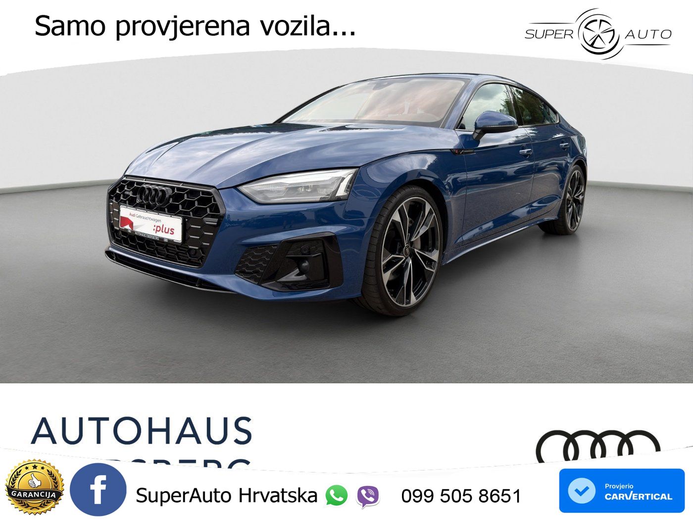 Audi A5 Sportback 45 TFSI (265 KS) quattro S tronic
