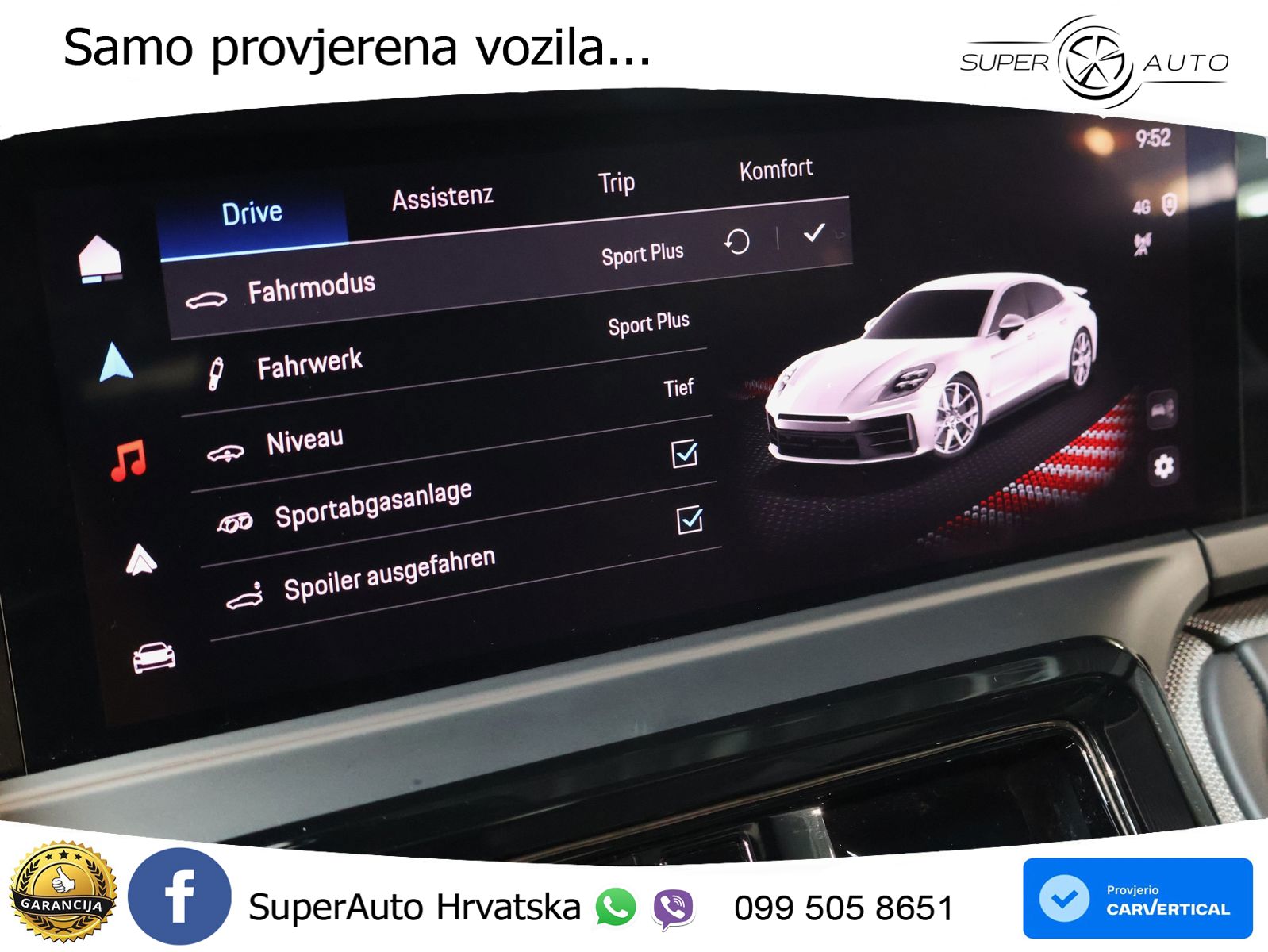 Porsche Panamera 4 2.9 V6 (470 KS) E-Hybrid PDK LED+GR SJED+ACC