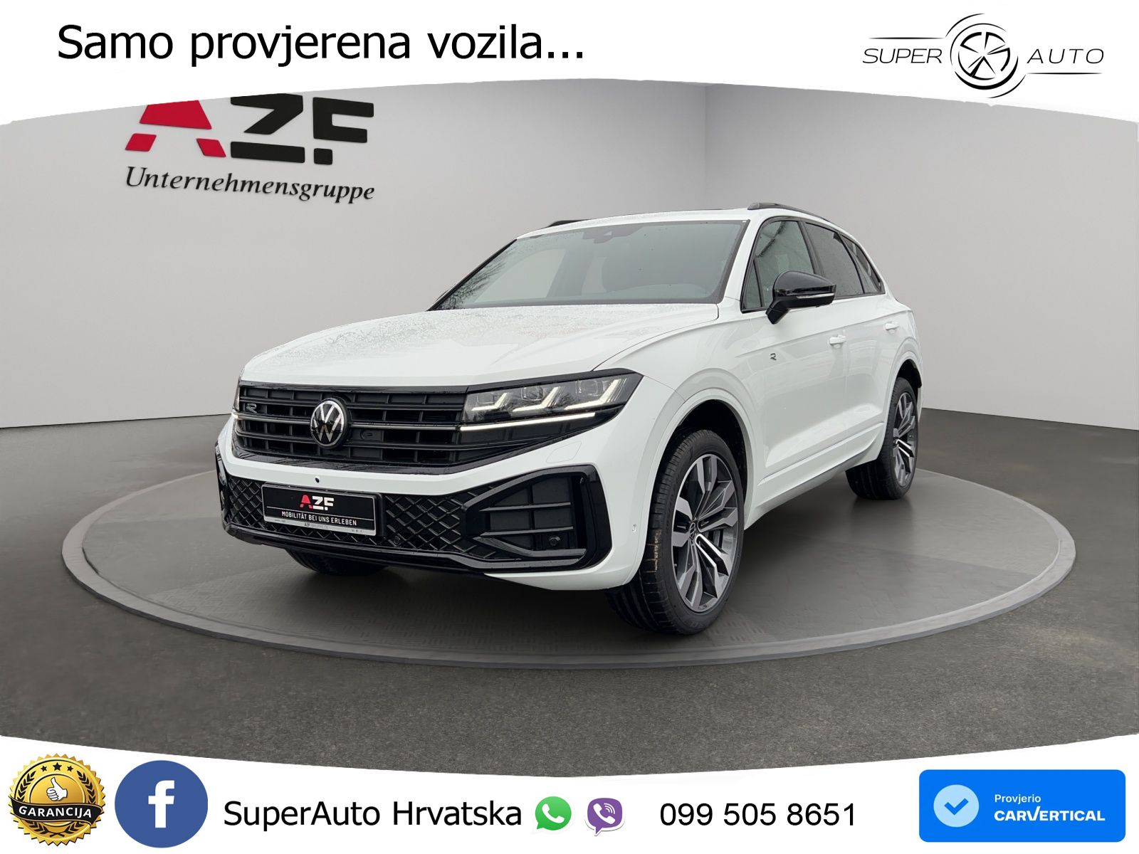 Volkswagen Touareg 3.0 V6 TDI (286 KS) 4MOTION Tiptronic ZRAČNI+ACC+GR SJED+KAM+PANO