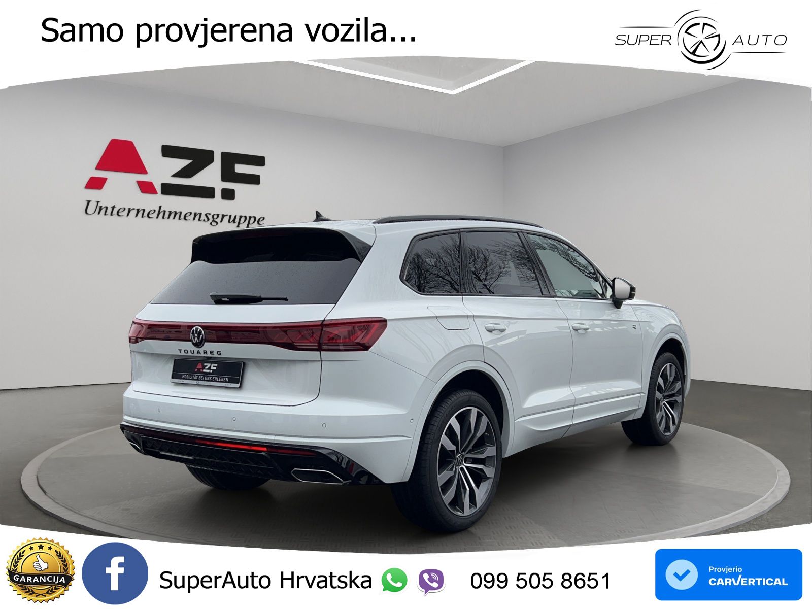 Volkswagen Touareg 3.0 V6 TDI (286 KS) 4MOTION Tiptronic ZRAČNI+ACC+GR SJED+KAM+PANO