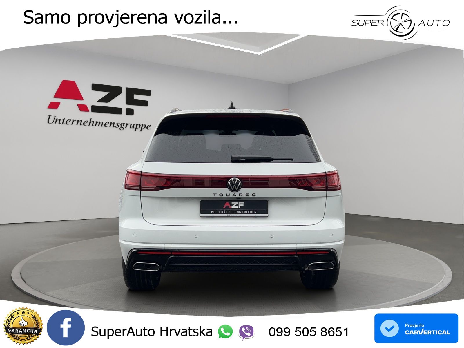 Volkswagen Touareg 3.0 V6 TDI (286 KS) 4MOTION Tiptronic ZRAČNI+ACC+GR SJED+KAM+PANO