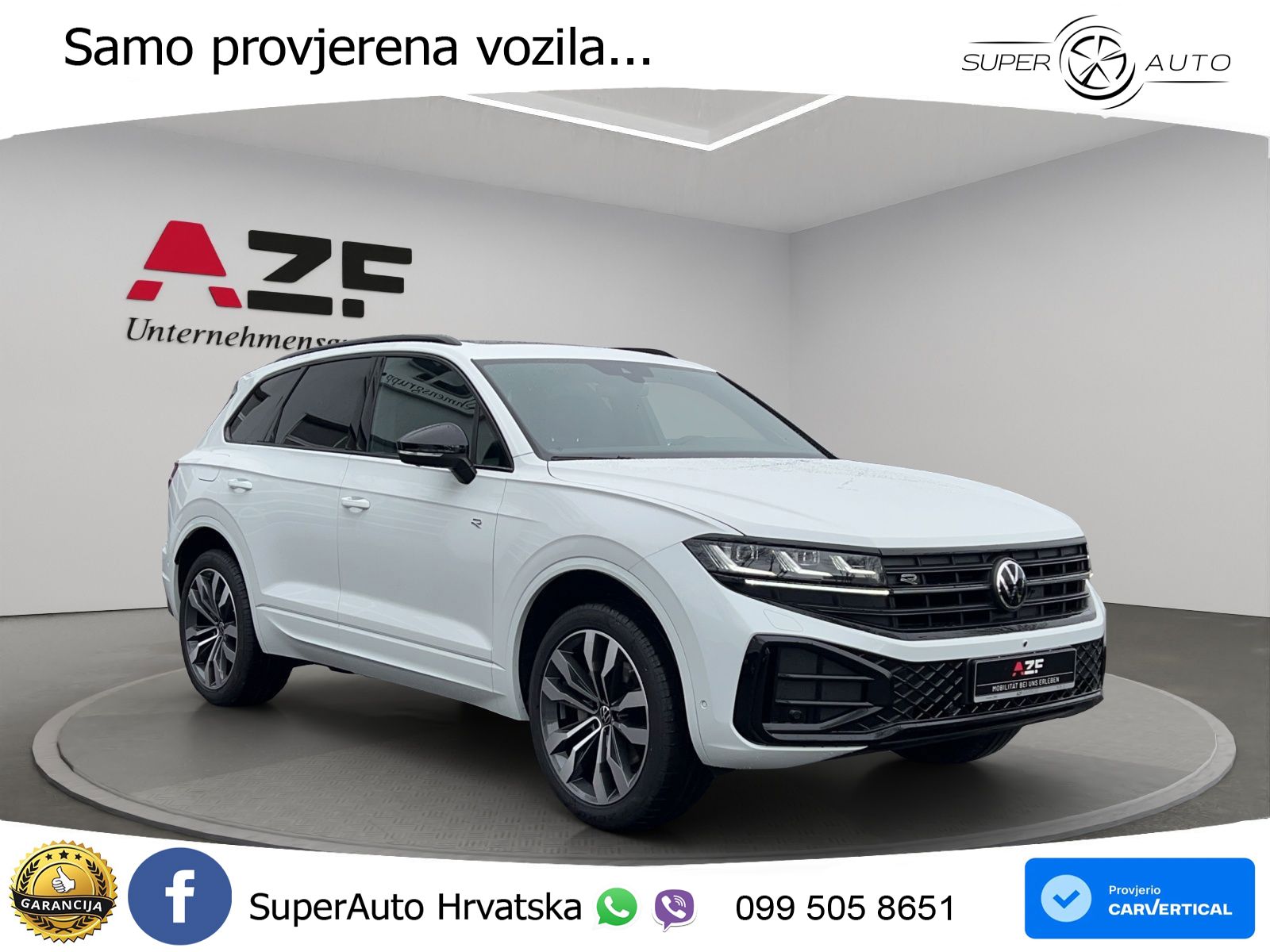 Volkswagen Touareg 3.0 V6 TDI (286 KS) 4MOTION Tiptronic ZRAČNI+ACC+GR SJED+KAM+PANO