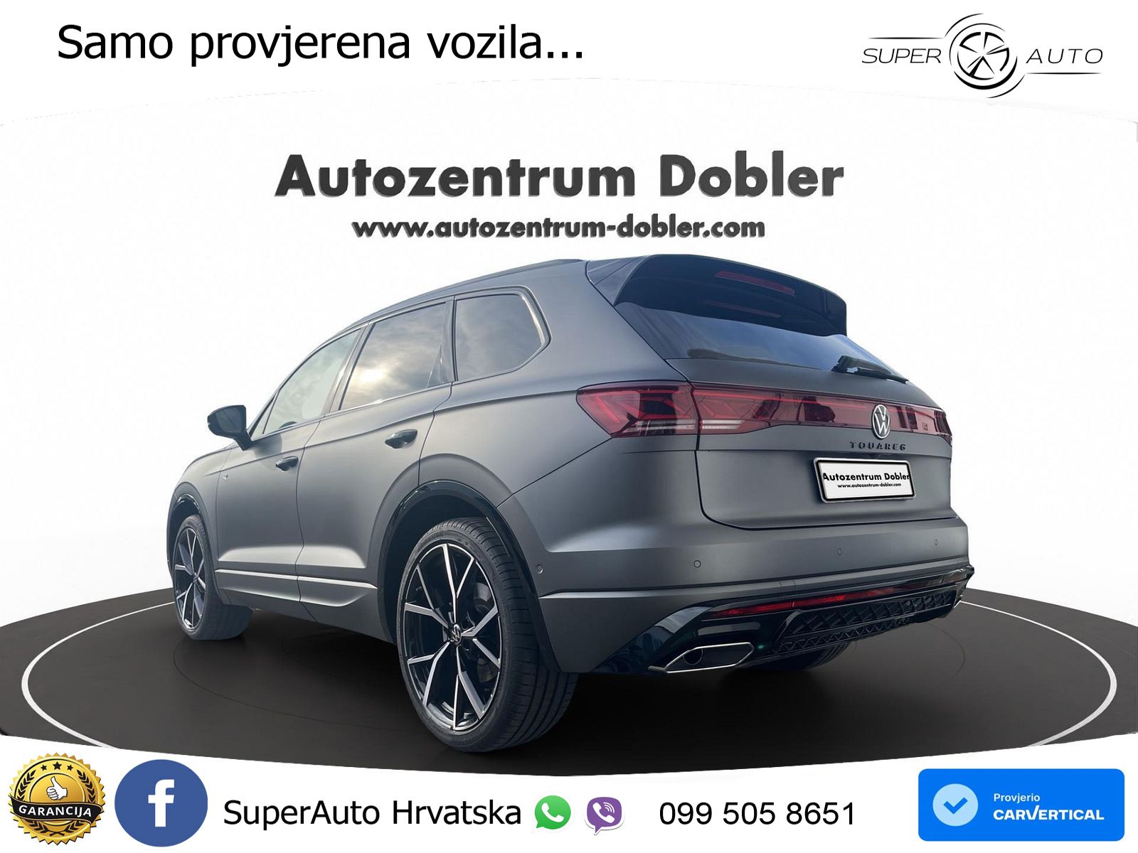 Volkswagen Touareg 3.0 V6 TDI (286 KS) 4MOTION Tiptronic ZRAČNI+ACC+GR SJED+KAM+PANO