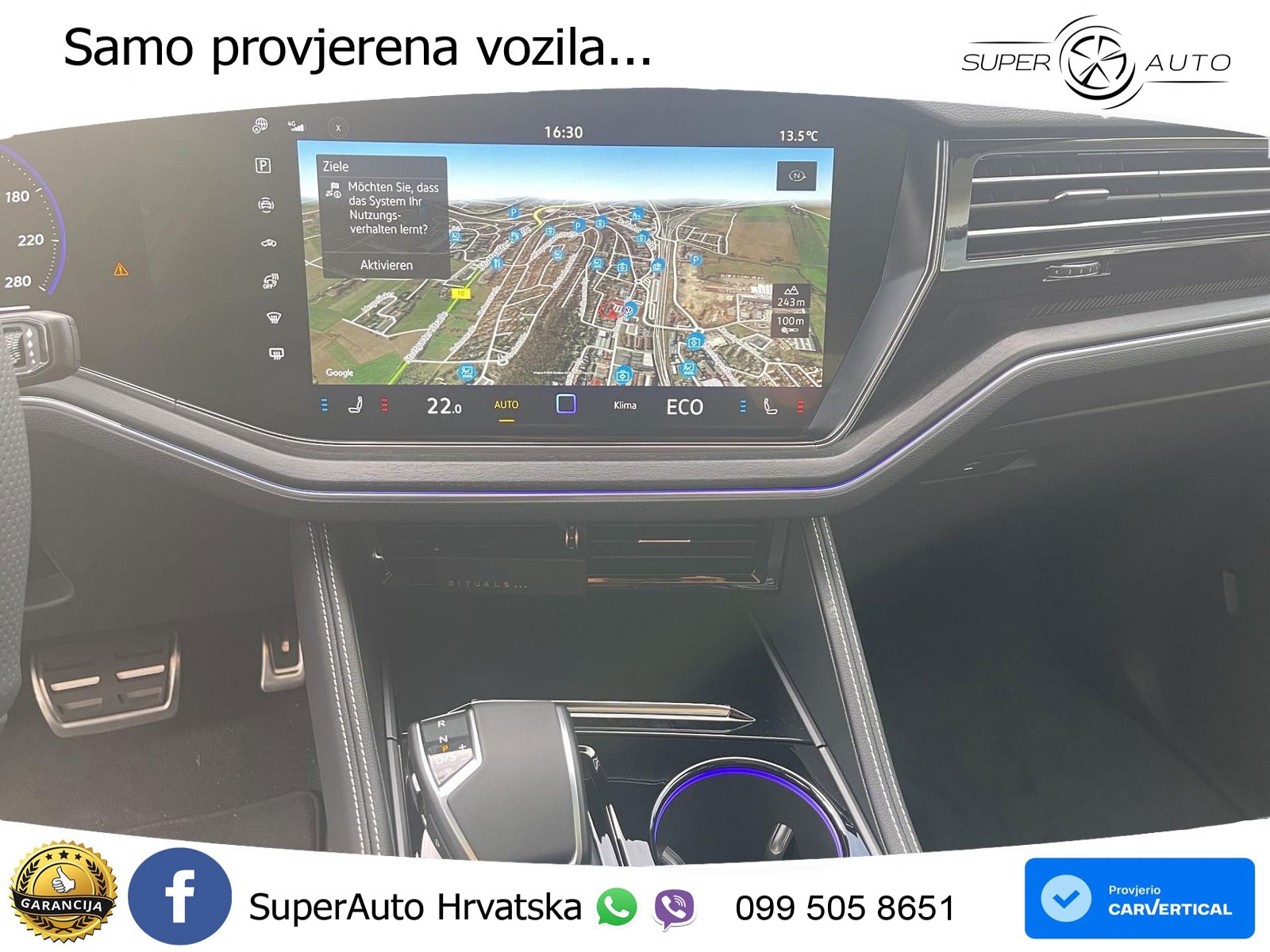 Volkswagen Touareg 3.0 V6 TDI (286 KS) 4MOTION Tiptronic ZRAČNI+ACC+GR SJED+KAM+PANO