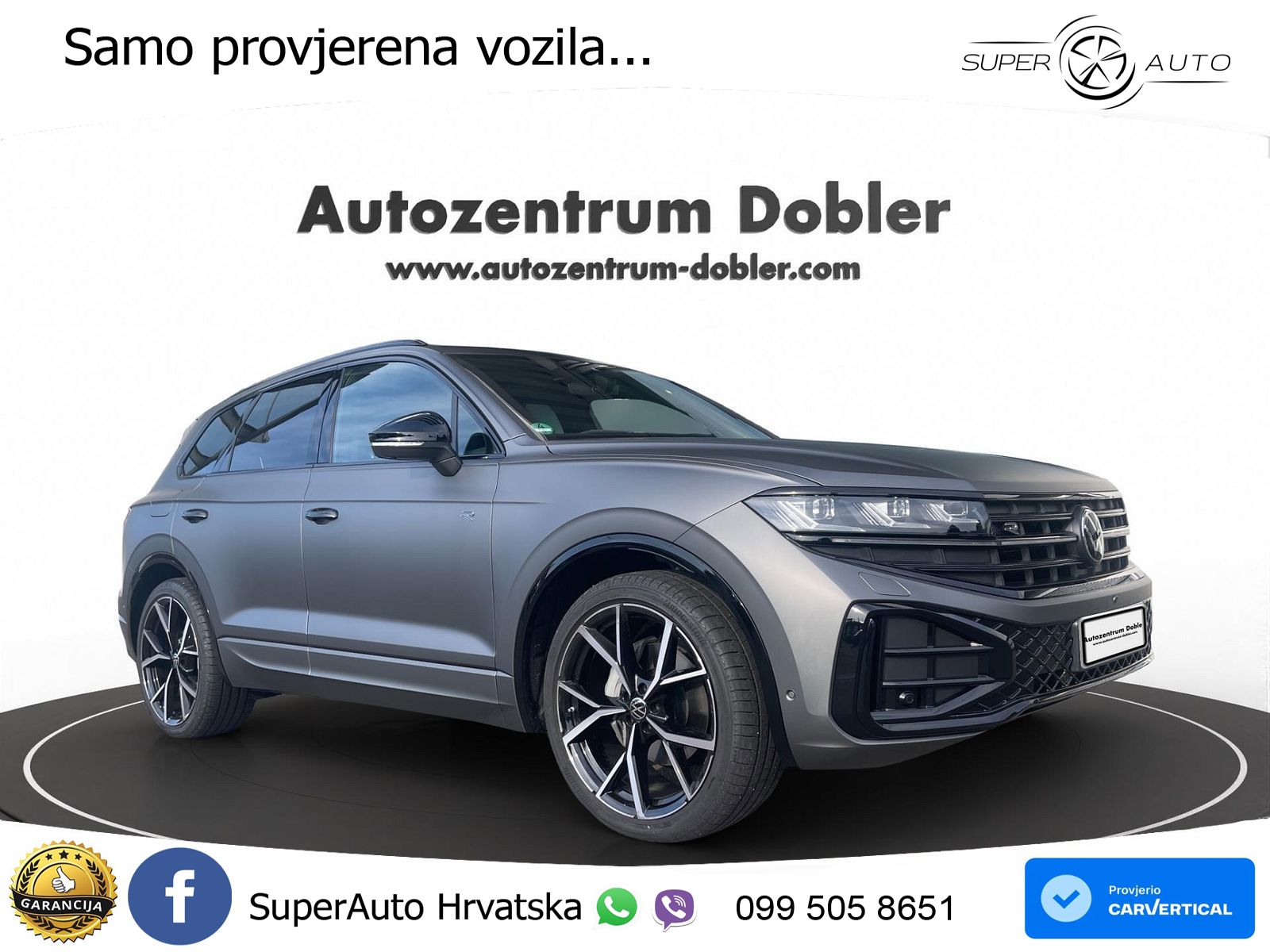 Volkswagen Touareg 3.0 V6 TDI (286 KS) 4MOTION Tiptronic ZRAČNI+ACC+GR SJED+KAM+PANO