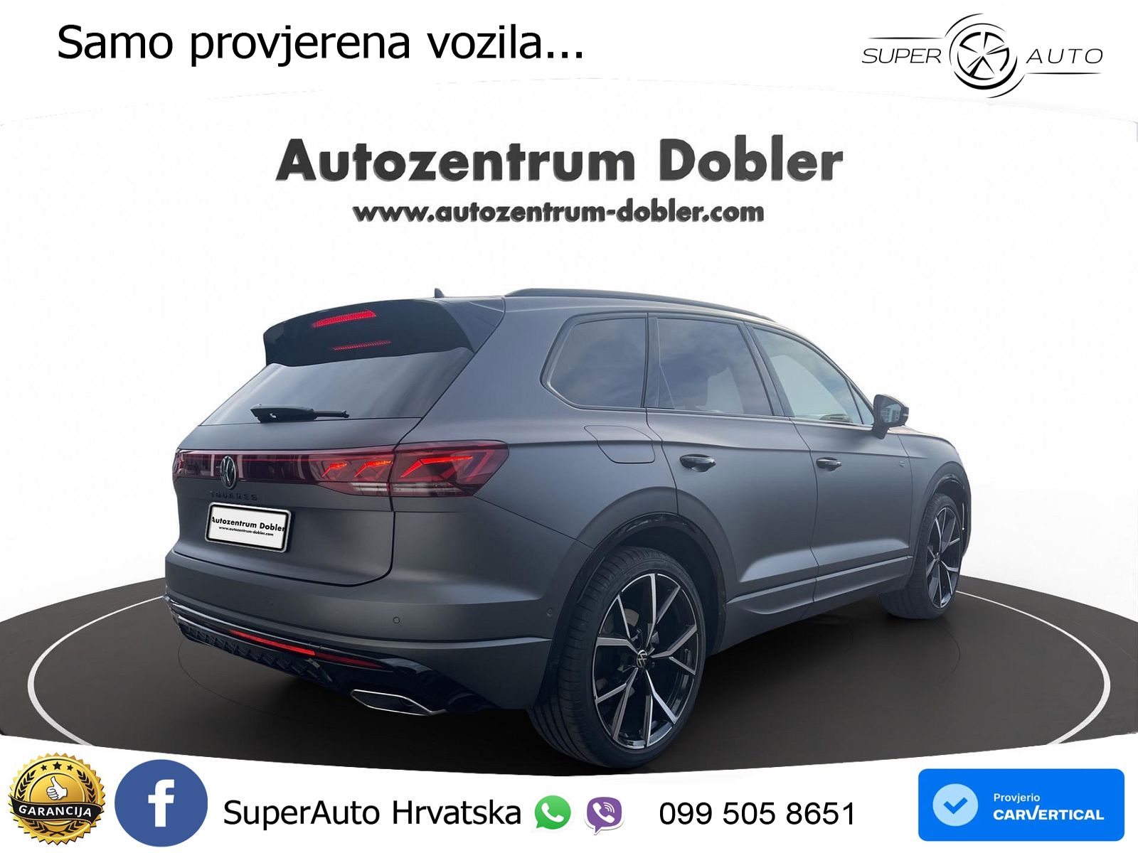 Volkswagen Touareg 3.0 V6 TDI (286 KS) 4MOTION Tiptronic ZRAČNI+ACC+GR SJED+KAM+PANO