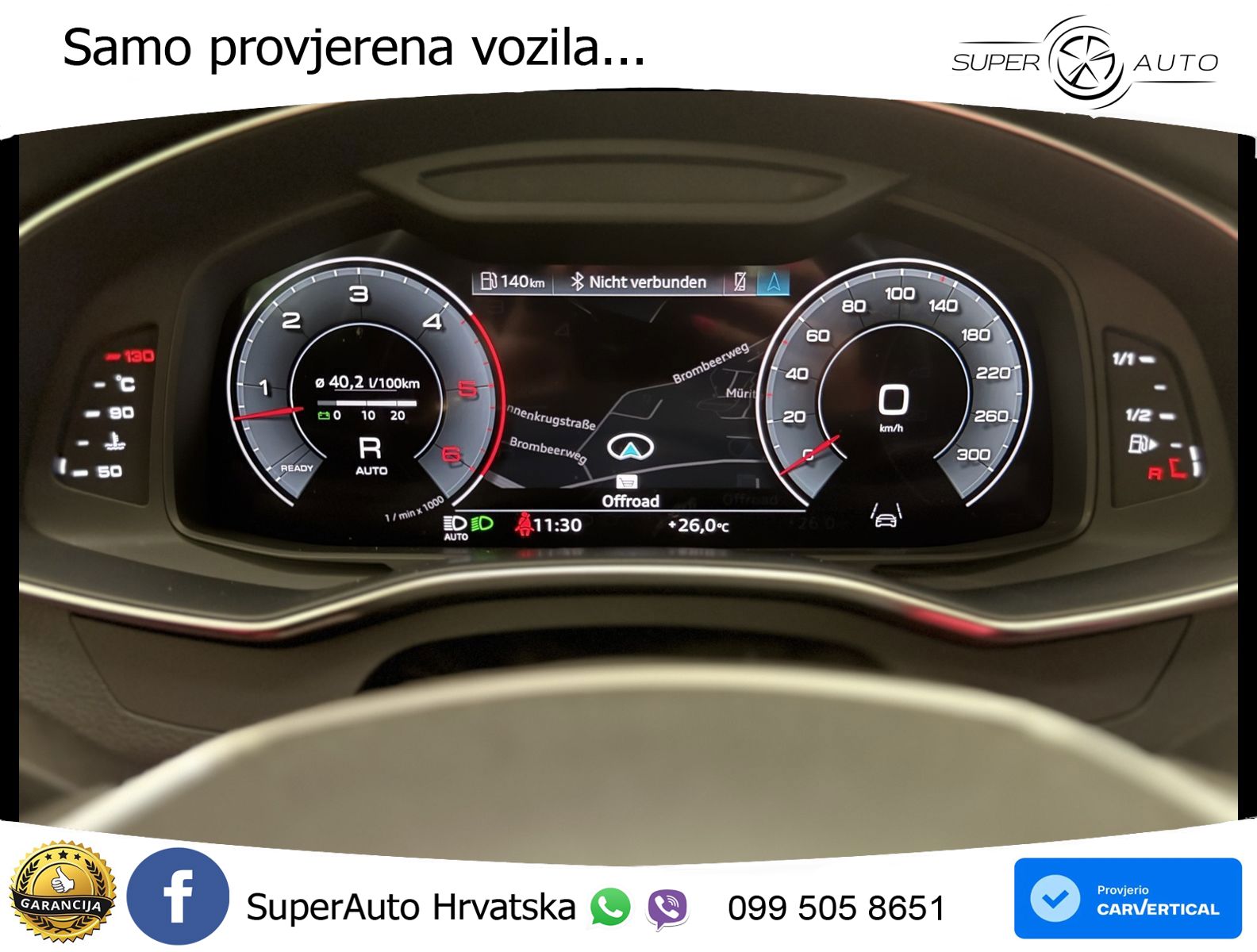 Audi A6 50 TDI V6 (286 KS) quattro tiptronic S line LED+GR SJED+ACC