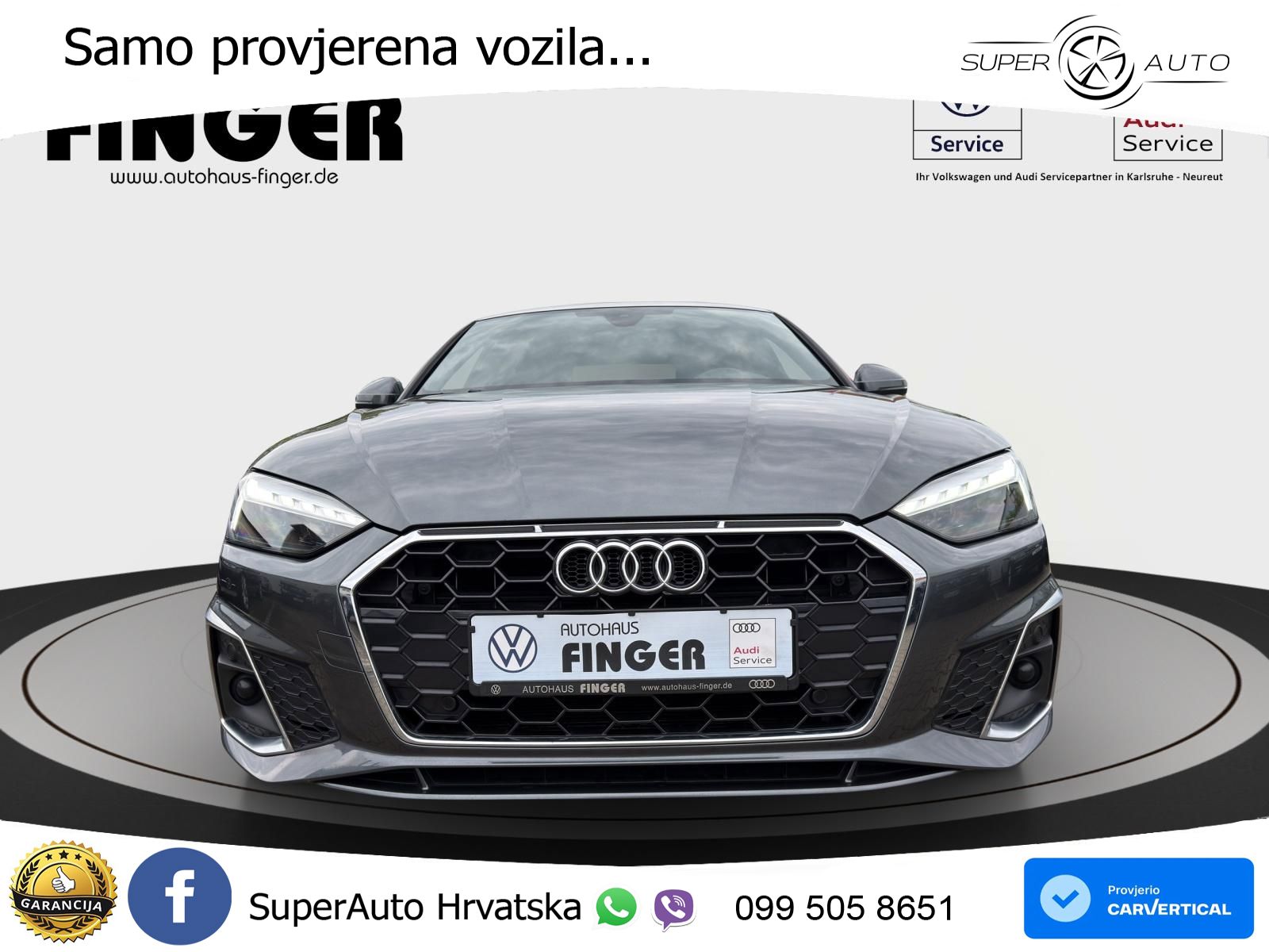 Audi A5 Sportback 40 TDI (204 KS) S tronic S line LED+GR SJED+ACC