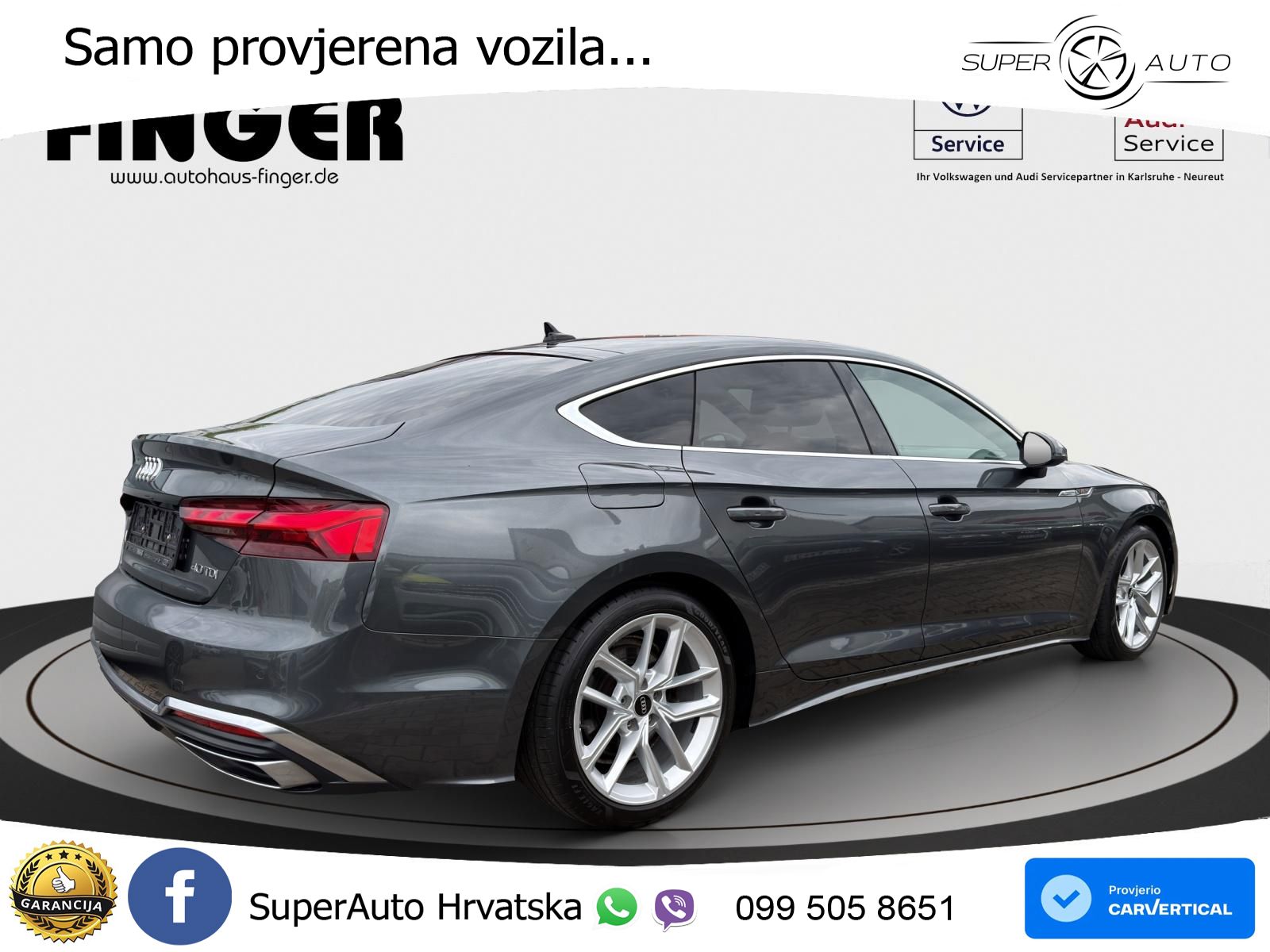 Audi A5 Sportback 40 TDI (204 KS) S tronic S line LED+GR SJED+ACC