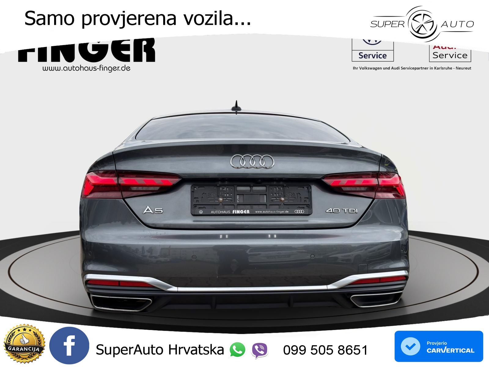 Audi A5 Sportback 40 TDI (204 KS) S tronic S line LED+GR SJED+ACC